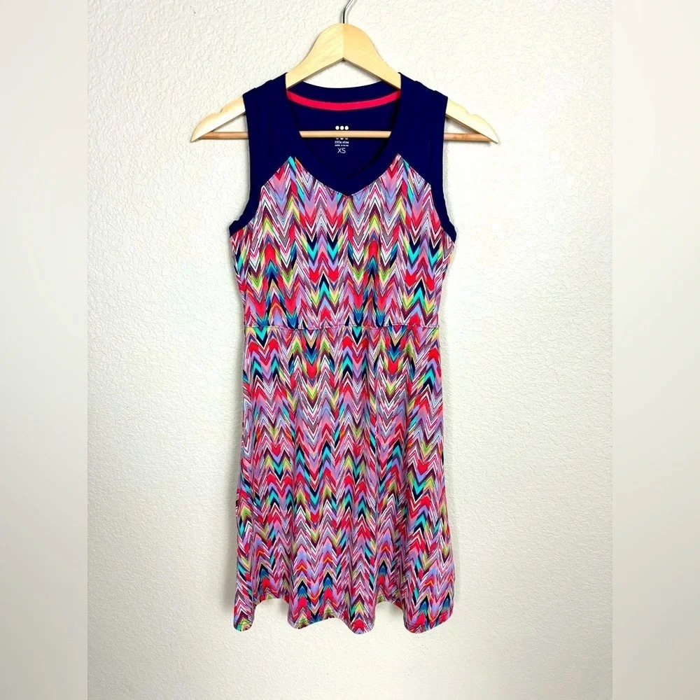 Title Nine Diamalete Sleeveless Dress Multicolor Golf Athletic Size XS